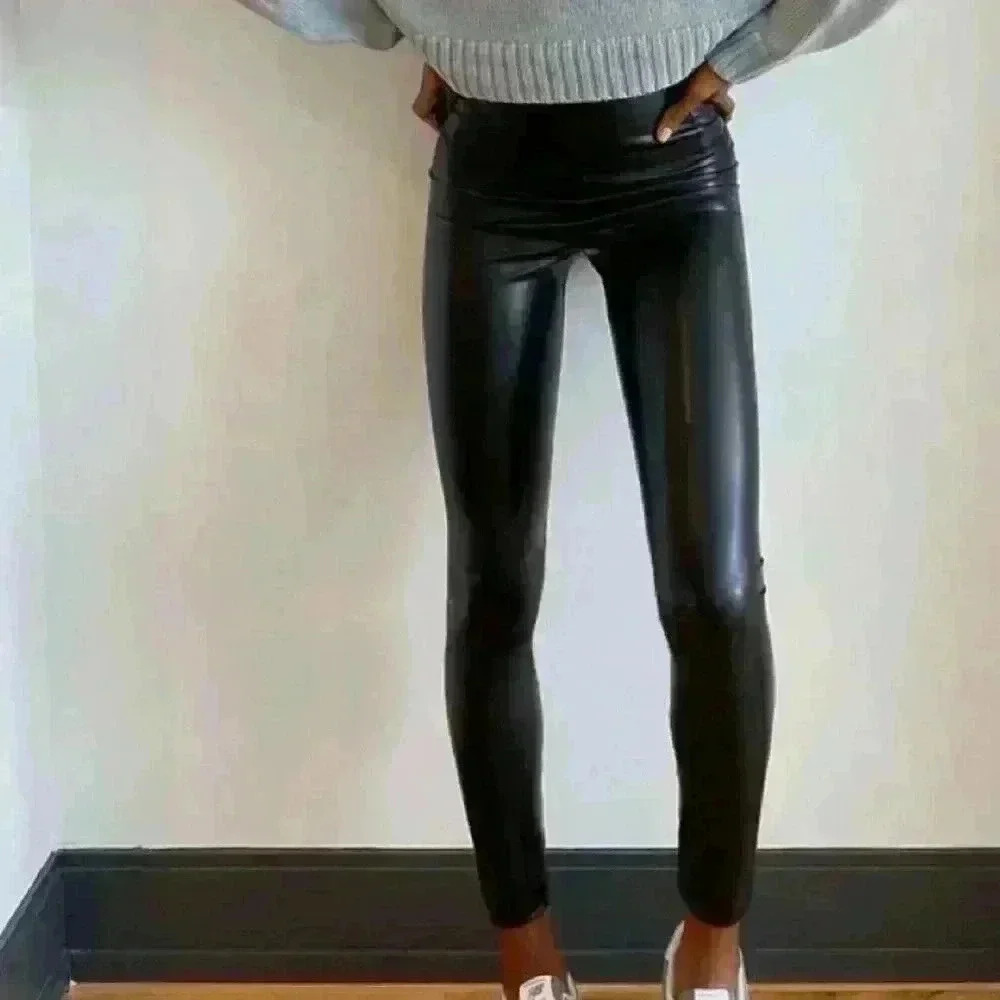 Aritzia Wilfred Free Faux Leather Leggings - Picture 6 of 9
